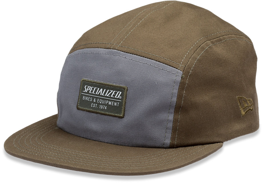 Specialized Keps, New Era 5-Panel Specialized Hat, Oak Green/Grey