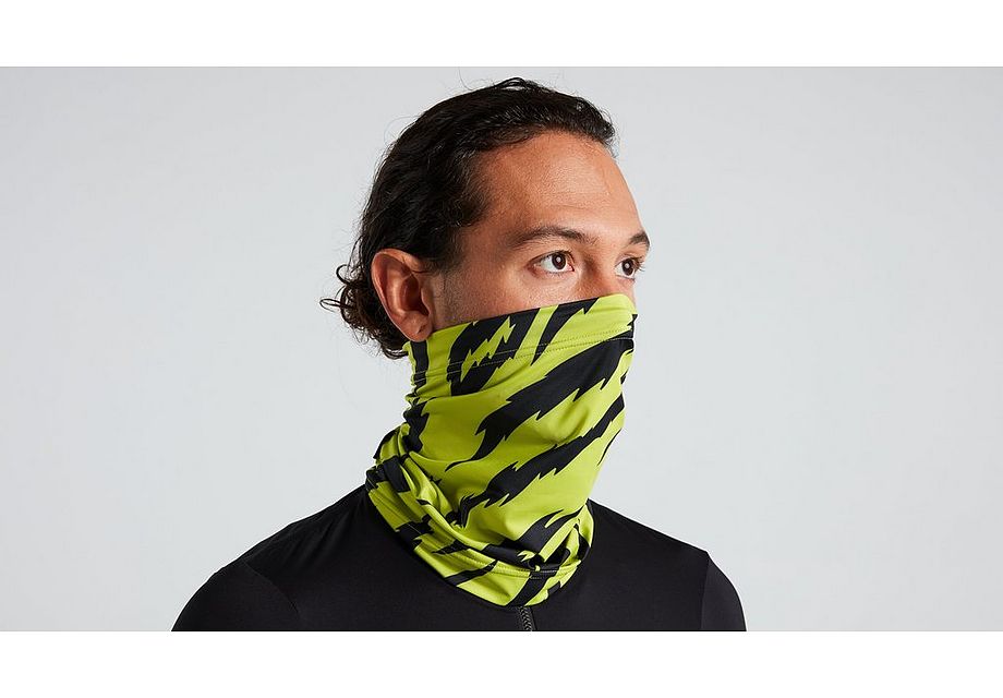 Specialized Halsdamask, Lightning Neck Gaiter, Hyper Green