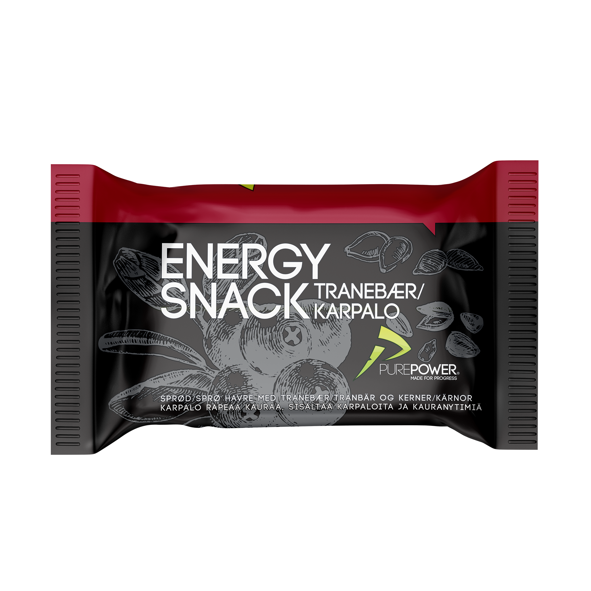 PurePower Bar, Energy Snack 60g, Diverse Smakalternativ