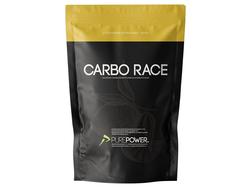 PurePower Sportdryck, Carbo Race 1kg, Diverse Smakalternativ