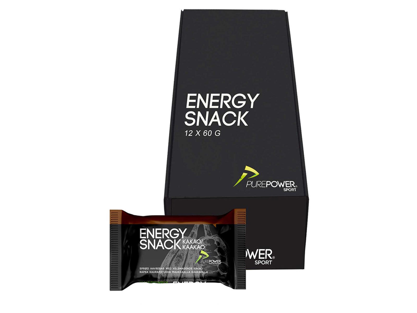 PurePower Bar, Energy Snack 12x 60g, Diverse Smakalternativ