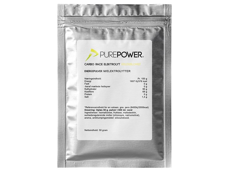 PurePower Sportdryck, Carbo Race Electrolyte 50g, Diverse Smakalternativ