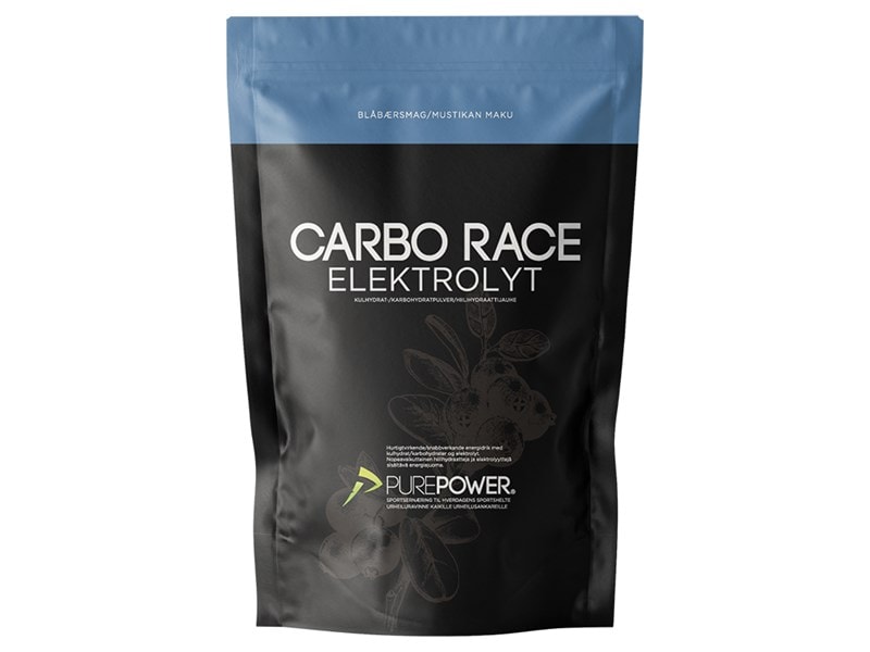 PurePower Sportdryck, Carbo Race Electrolyte 1kg, Diverse Smakalternativ