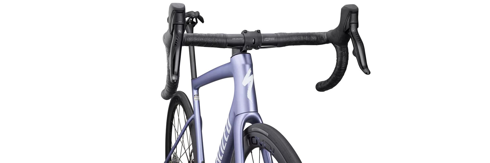 Specialized Cykel, Tarmac SL8 Expert, SATIN POWDER INDIGO TINT OVER SILVER DUST / WHITE