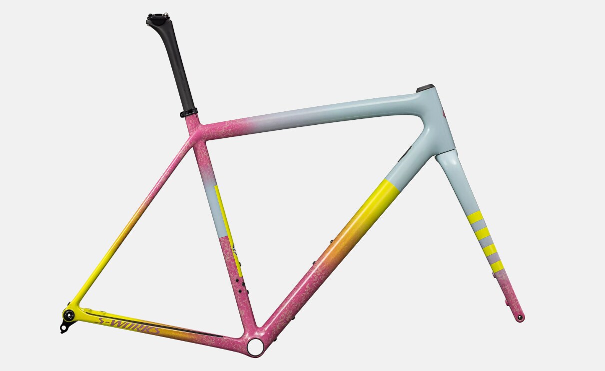 Specialized Ram, Crux S-Works, Gloss Sea Foam / Rebel Pink Dry Impasto / Ion Metallic / Cast Lilac