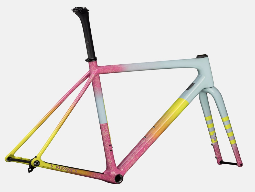Specialized Ram, Crux S-Works, Gloss Sea Foam / Rebel Pink Dry Impasto / Ion Metallic / Cast Lilac