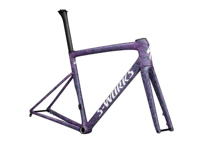 Specialized Ram, Tarmac SL8 S-Works, Satin Carbon / Rebel Pink + Deep Lake Metallic Blurred Impasto / Gloss White
