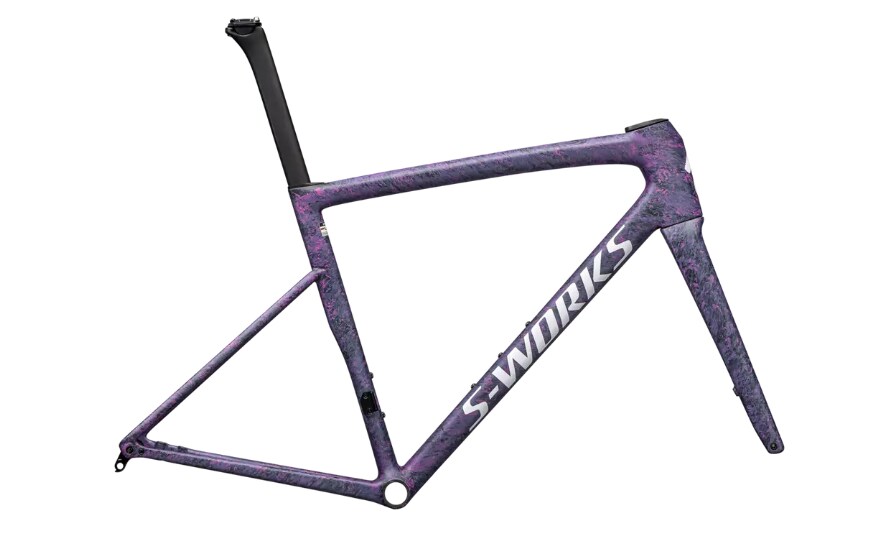 Specialized Ram, Tarmac SL8 S-Works, Satin Carbon / Rebel Pink + Deep Lake Metallic Blurred Impasto / Gloss White