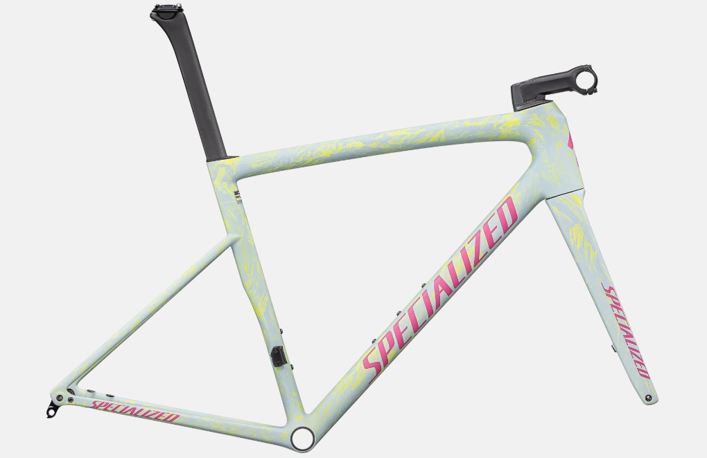 Specialized Ram, Tarmac SL8 FACT 10r, Satin Ion Metallic / Sea Foam Strata / Rebel Pink