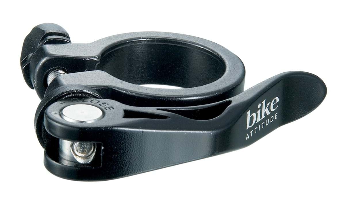 Bike Attitude Sadelstolpsklamma, Quick Release, Black