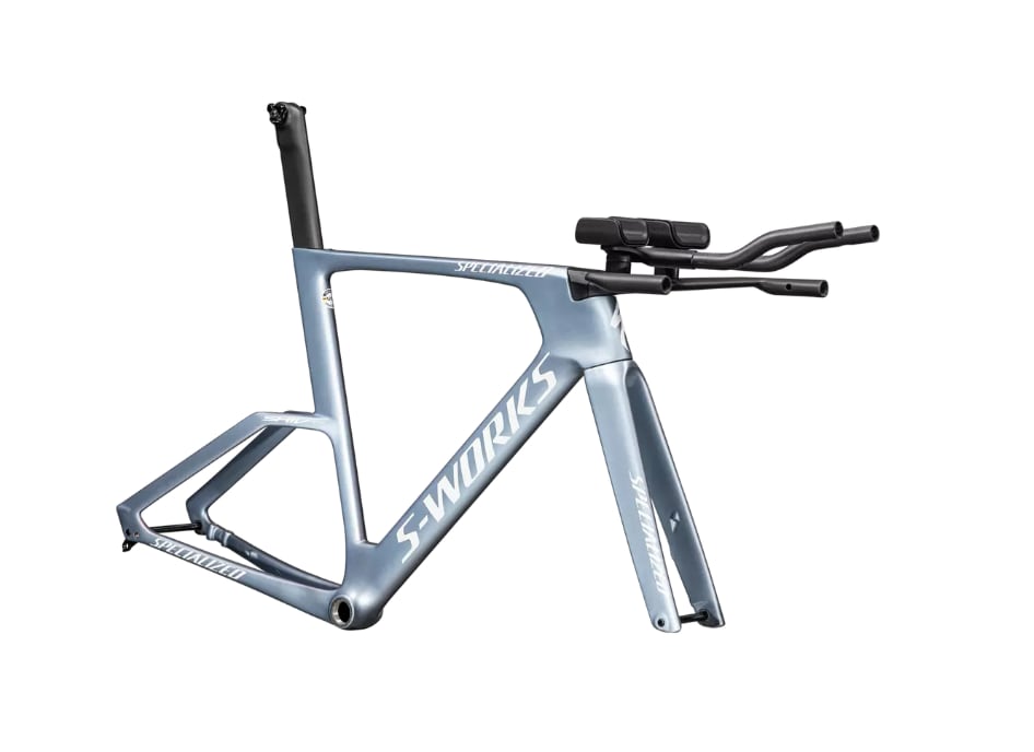 Specialized Ram, Shiv TT S-Works Module, Gloss Glacial Metallic / Red To Gold Pearl Edge Fade / Metallic White Silver