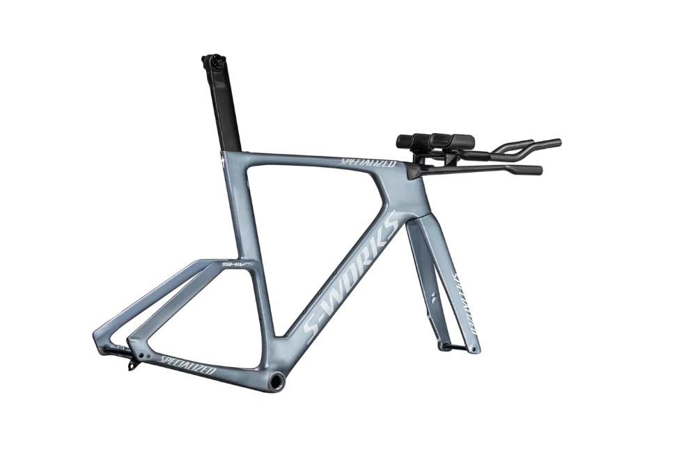 Specialized Ram, Shiv TT S-Works Module, Gloss Glacial Metallic / Red To Gold Pearl Edge Fade / Metallic White Silver