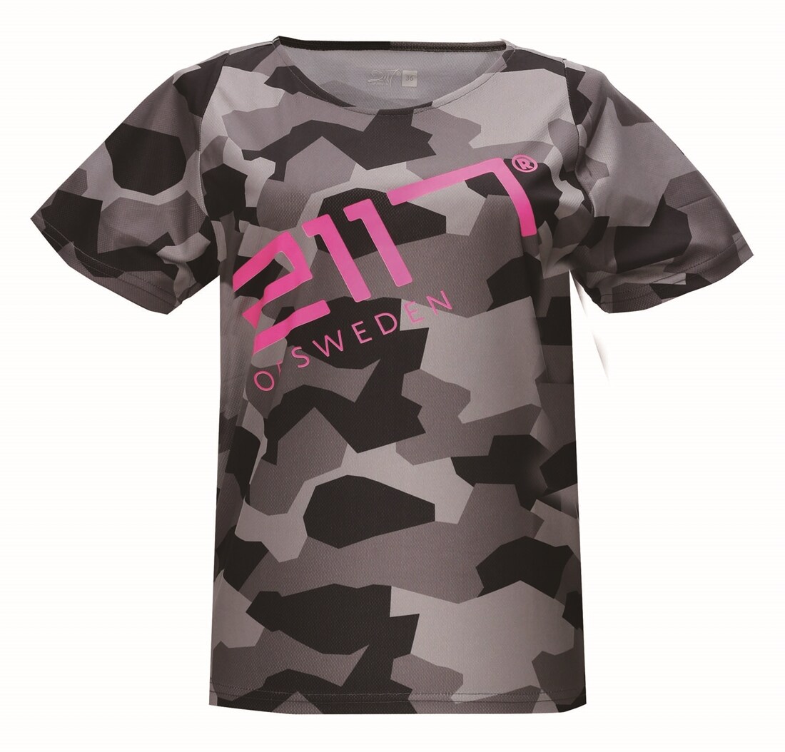 2117 of Sweden Byxa/Tröja, Järvsö & Kisa Women SS, Black/Pink & Camo