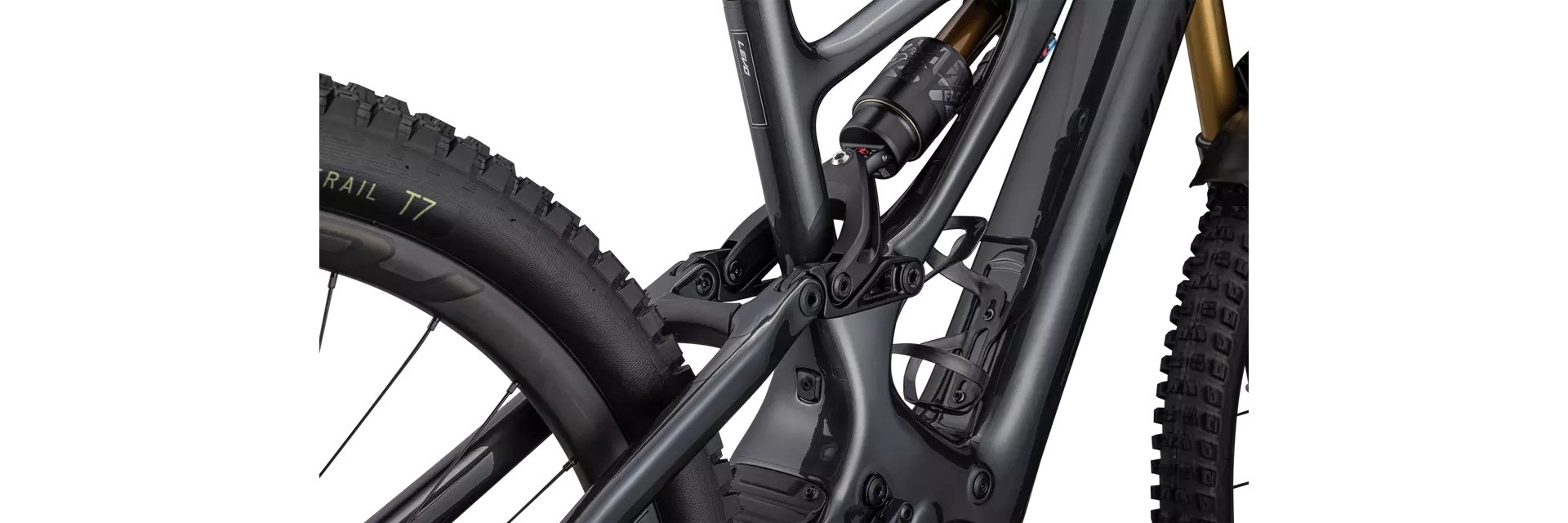 Specialized Cykel, S-Works Turbo Levo, GLOSS BLACK LIQUID METAL / SATIN BLACK CHROME FOIL