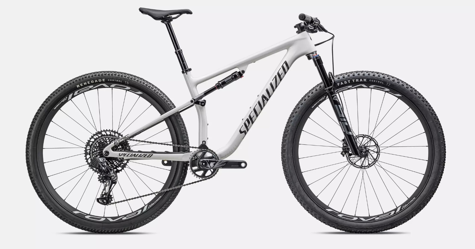Specialized Cykel, Epic Pro, Gloss Dune White Granite Over Dove Grey / Metallic Obsidian