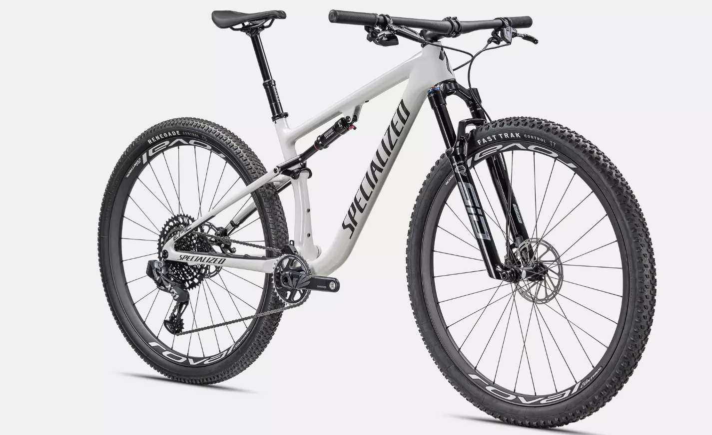 Specialized Cykel, Epic Pro, Gloss Dune White Granite Over Dove Grey / Metallic Obsidian