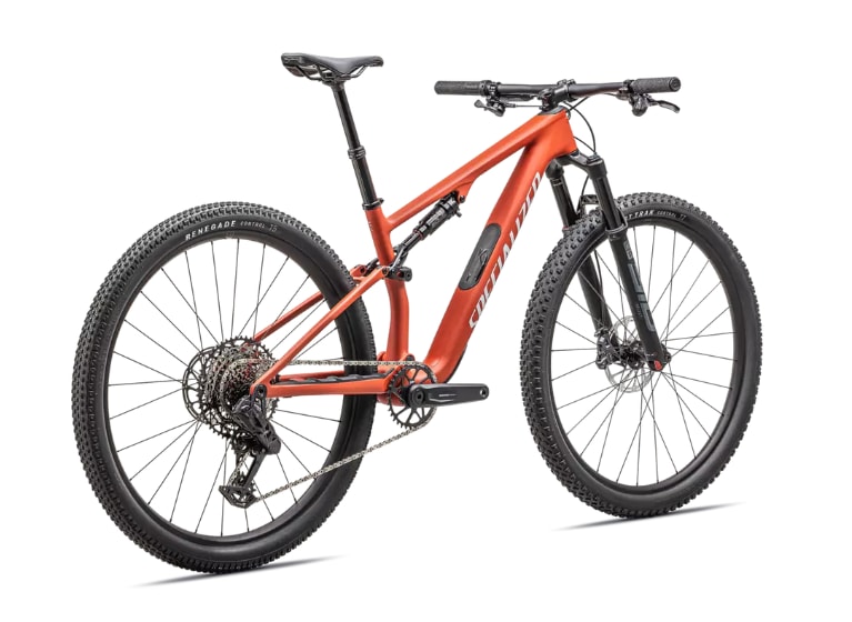 Specialized Cykel, Epic 8 Comp AXS, Satin Deep Orange / White