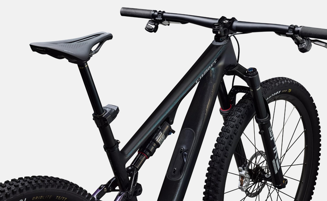 Specialized Cykel, Epic EVO 8 S-Works, Gloss Carbon / Green to Purple Viavi Fade / Brushed Liquid Metal