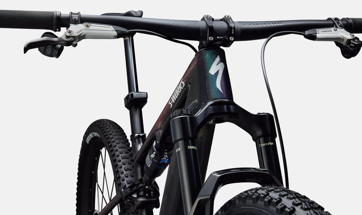 Specialized Cykel, Epic EVO 8 S-Works, Gloss Carbon / Green to Purple Viavi Fade / Brushed Liquid Metal