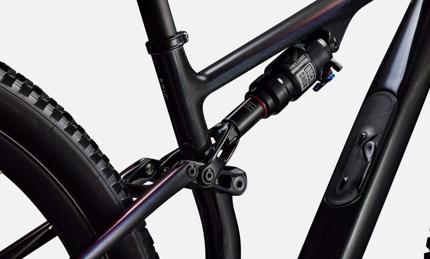 Specialized Cykel, Epic EVO 8 S-Works, Gloss Carbon / Green to Purple Viavi Fade / Brushed Liquid Metal