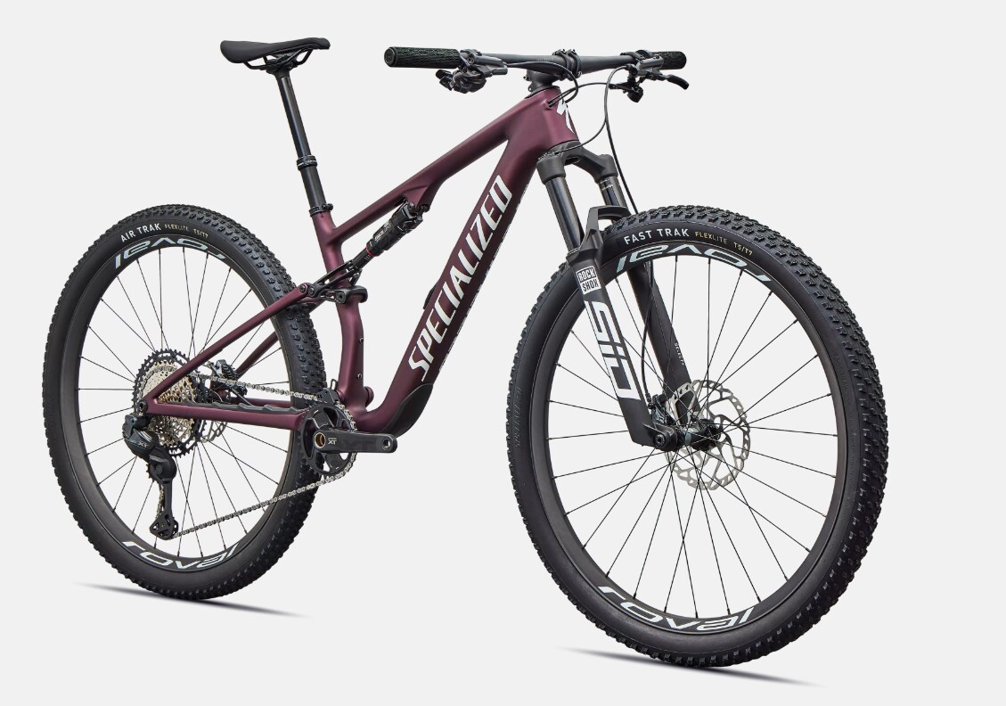 Specialized Cykel, Epic 8 Expert Di2, Satin Bordeaux Metallic / White