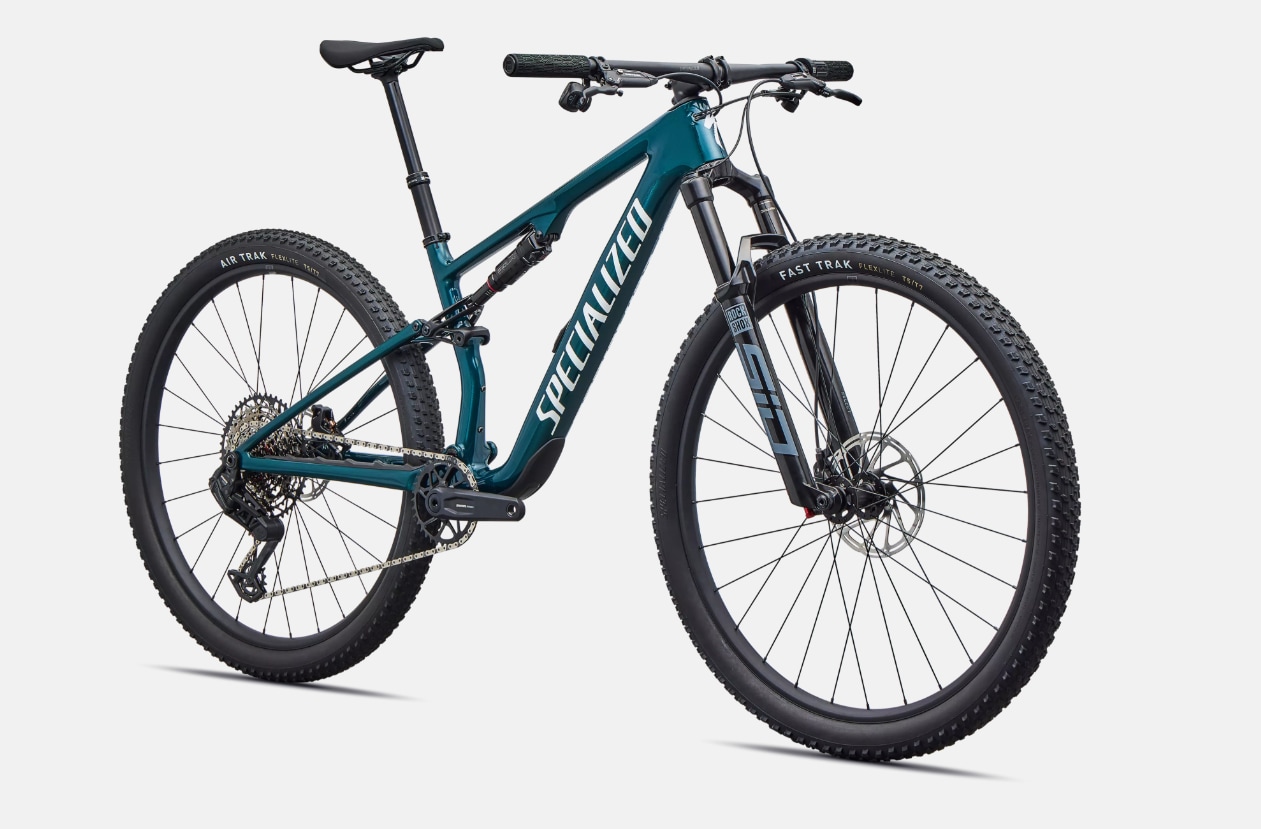 Specialized Cykel, Epic 8 Comp AXS-1000, Gloss Emerald Metallic / White