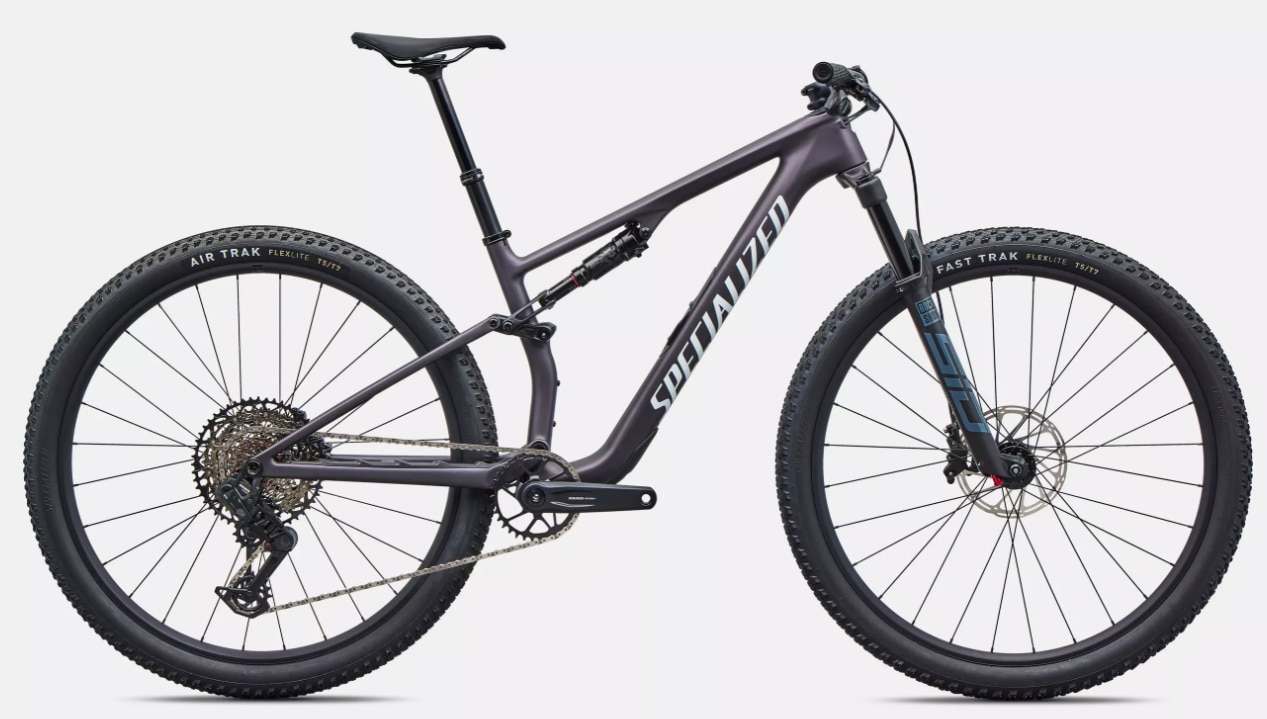 Specialized Cykel, Epic 8 Comp AXS-1000, Satin Nebula Metallic / White