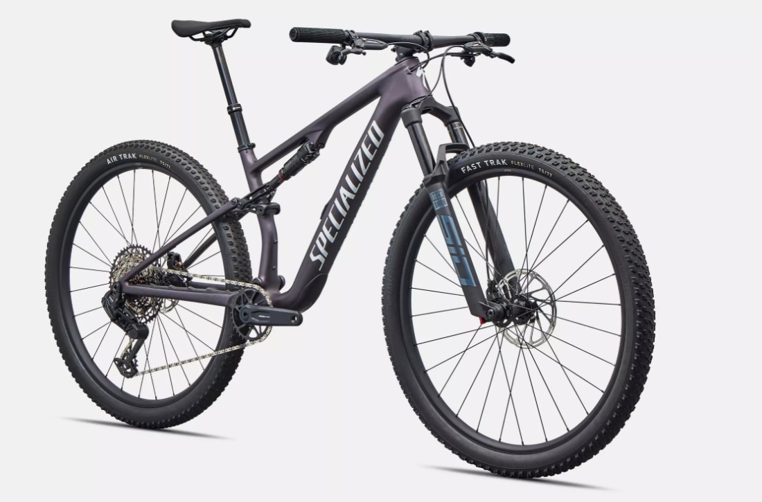 Specialized Cykel, Epic 8 Comp AXS-1000, Satin Nebula Metallic / White