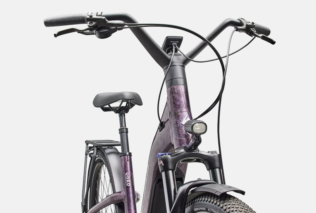 Specialized Cykel, Turbo Como 4.0, Gloss Nebula Metallic Quartz Metallic Dry Impsto / Mauve Metallic / Satin Silver Reflective