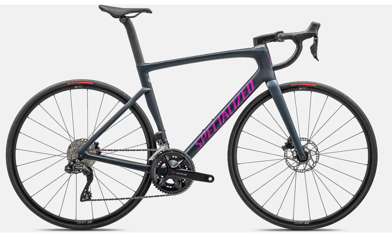 Specialized Cykel, Tarmac SL7 Comp 105 Di2 12sp, SATIN METALLIC DEEP LAKE/PURPLE ORCHID