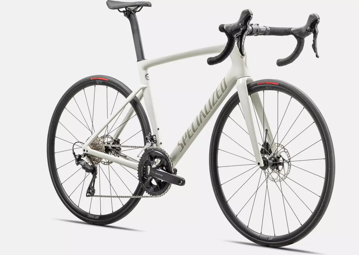 Specialized Cykel, Tarmac SL7 SPORT 105, GLOSS DUNE WHITE / 10% CHAOS PEARL