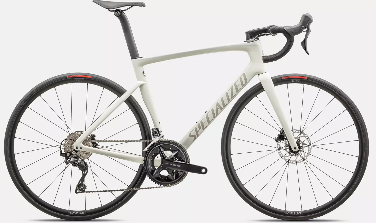 Specialized Cykel, Tarmac SL7 SPORT 105, GLOSS DUNE WHITE / 10% CHAOS PEARL