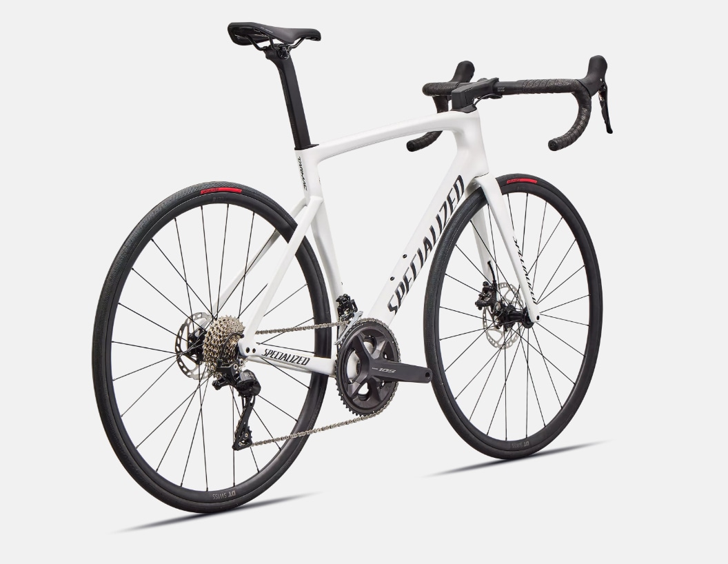 Specialized Cykel, Tarmac SL7 SPORT 105, Gloss White / Dark Navy Metallic