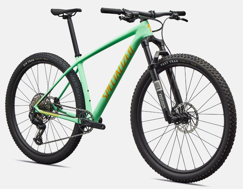 Specialized Cykel, Epic HT Comp, Gloss Oasis / California Sunshine