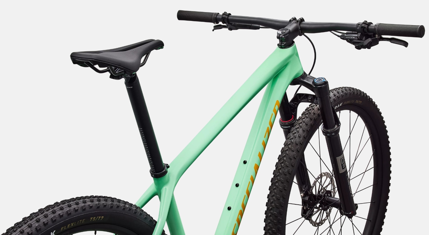 Specialized Cykel, Epic HT Comp, Gloss Oasis / California Sunshine