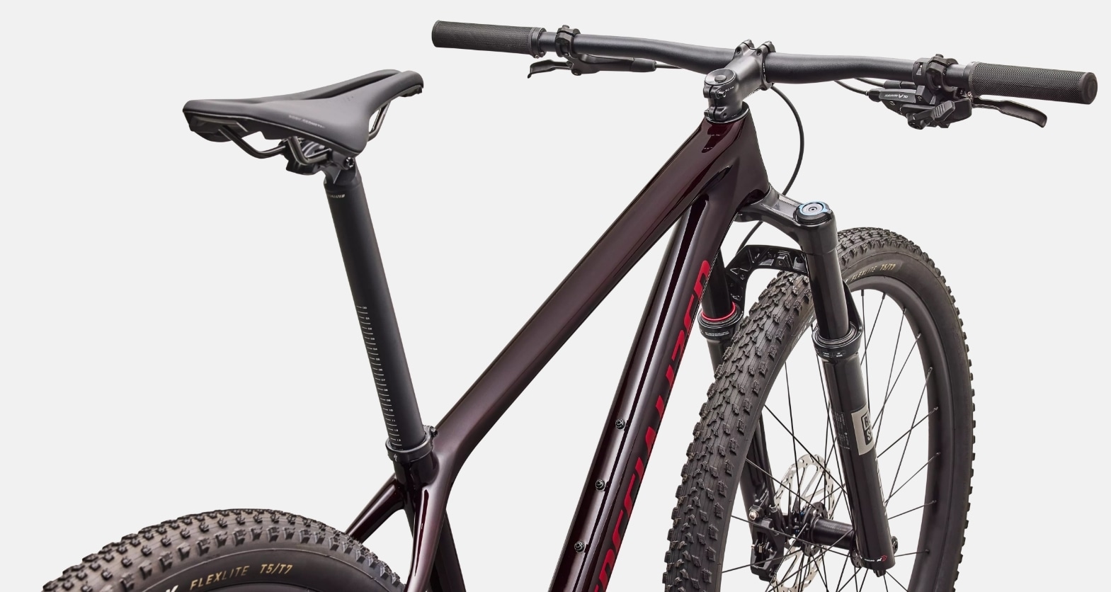 Specialized Cykel, Epic HT Comp, Gloss Red Tint / Ruby Metallic