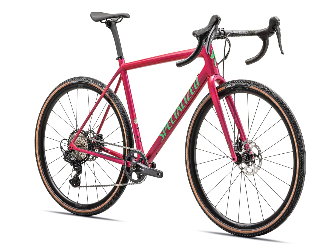 Specialized Cykel, Crux COMP GRX, GLOSS VIVID PINK/ELECTRIC GREEN