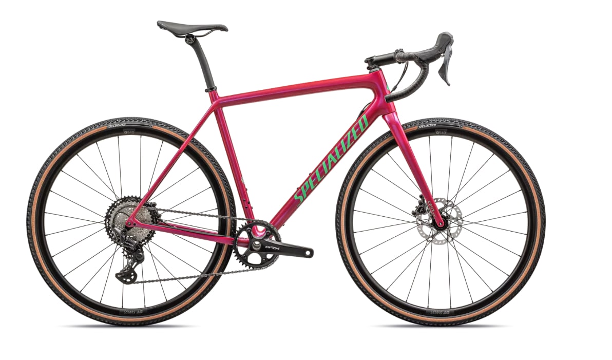 Specialized Cykel, Crux COMP GRX, GLOSS VIVID PINK/ELECTRIC GREEN