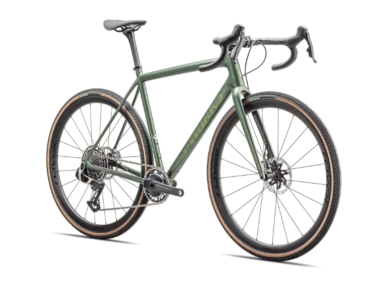 Specialized Cykel, Crux S-Works RED 13-sp, Gloss Cypress Metallic / Viavi Gold To Silver Pearl
