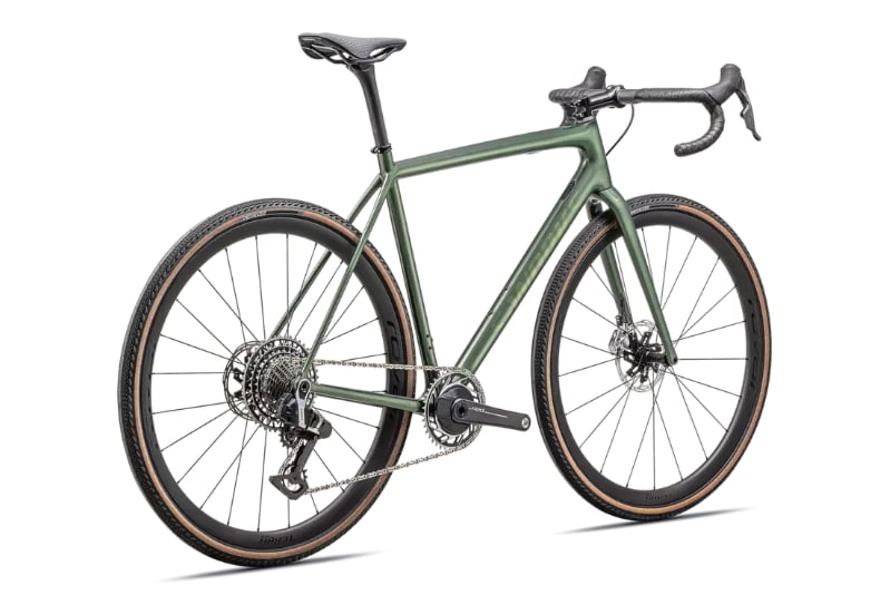Specialized Cykel, Crux S-Works RED 13-sp, Gloss Cypress Metallic / Viavi Gold To Silver Pearl