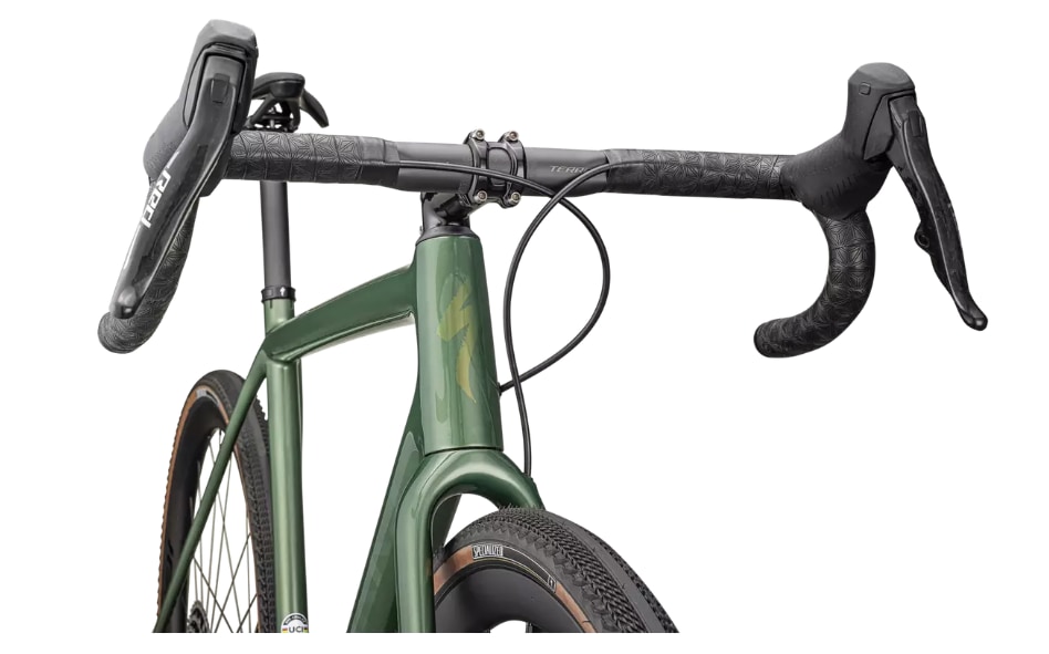 Specialized Cykel, Crux S-Works RED 13-sp, Gloss Cypress Metallic / Viavi Gold To Silver Pearl
