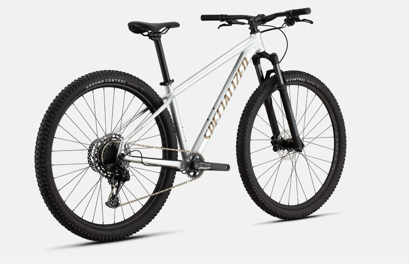 Specialized Cykel, Rockhopper Expert 27.5, Gloss Silver Dust / Satin Burnt Gold Metallic