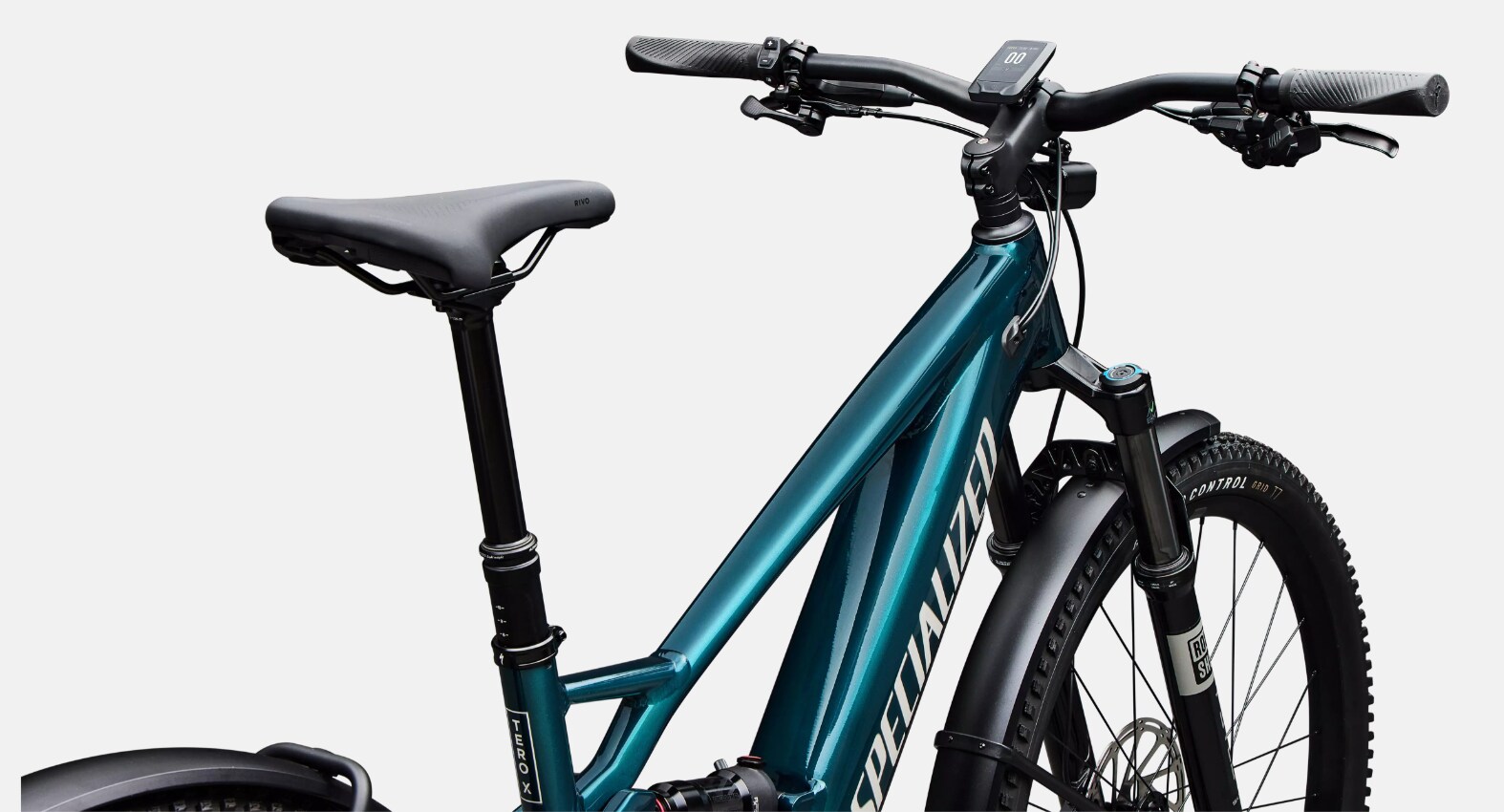 Specialized Cykel, Turbo Tero X 5.0, Gloss Emerald Metallic / Dolomite Metallic