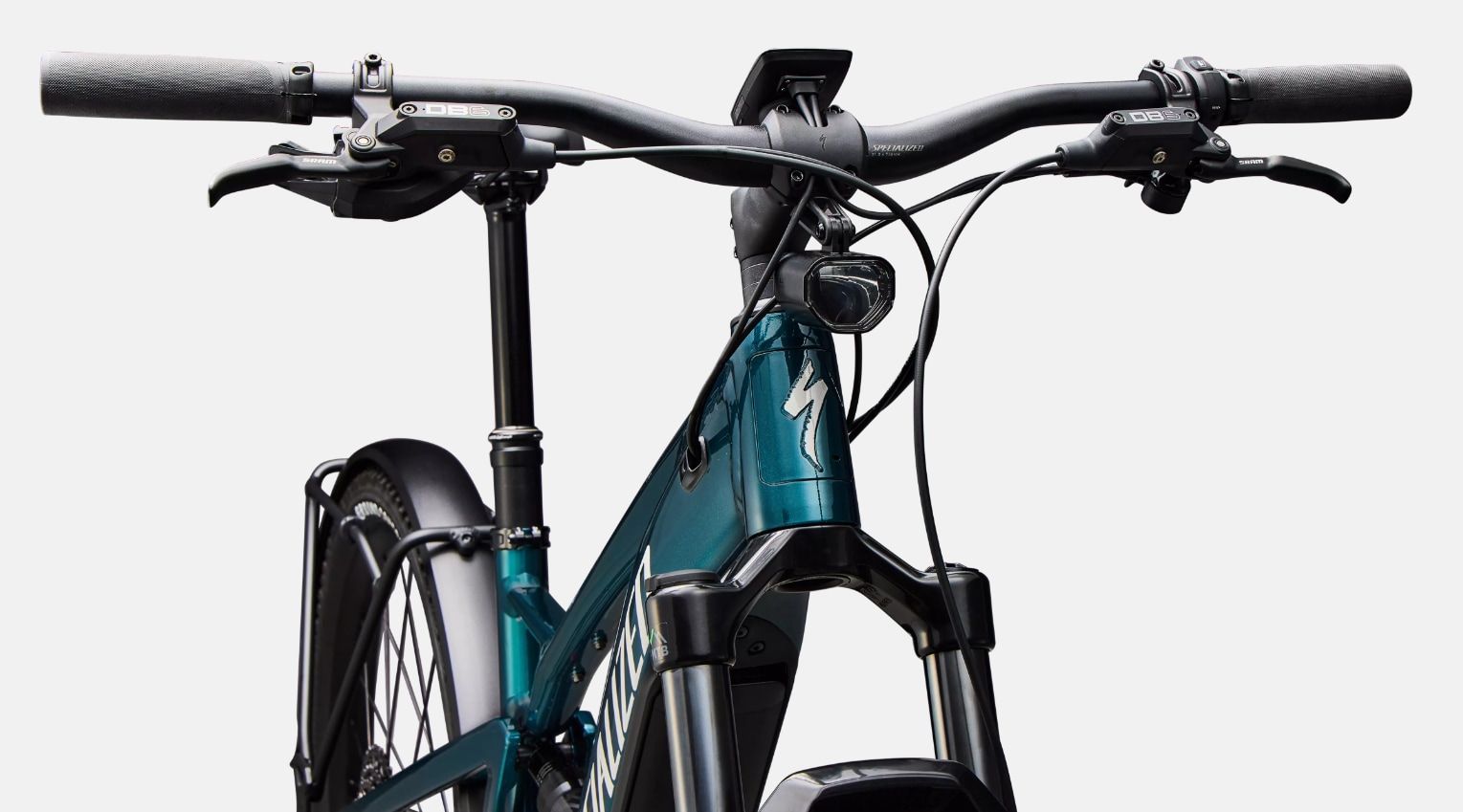Specialized Cykel, Turbo Tero X 5.0, Gloss Emerald Metallic / Dolomite Metallic