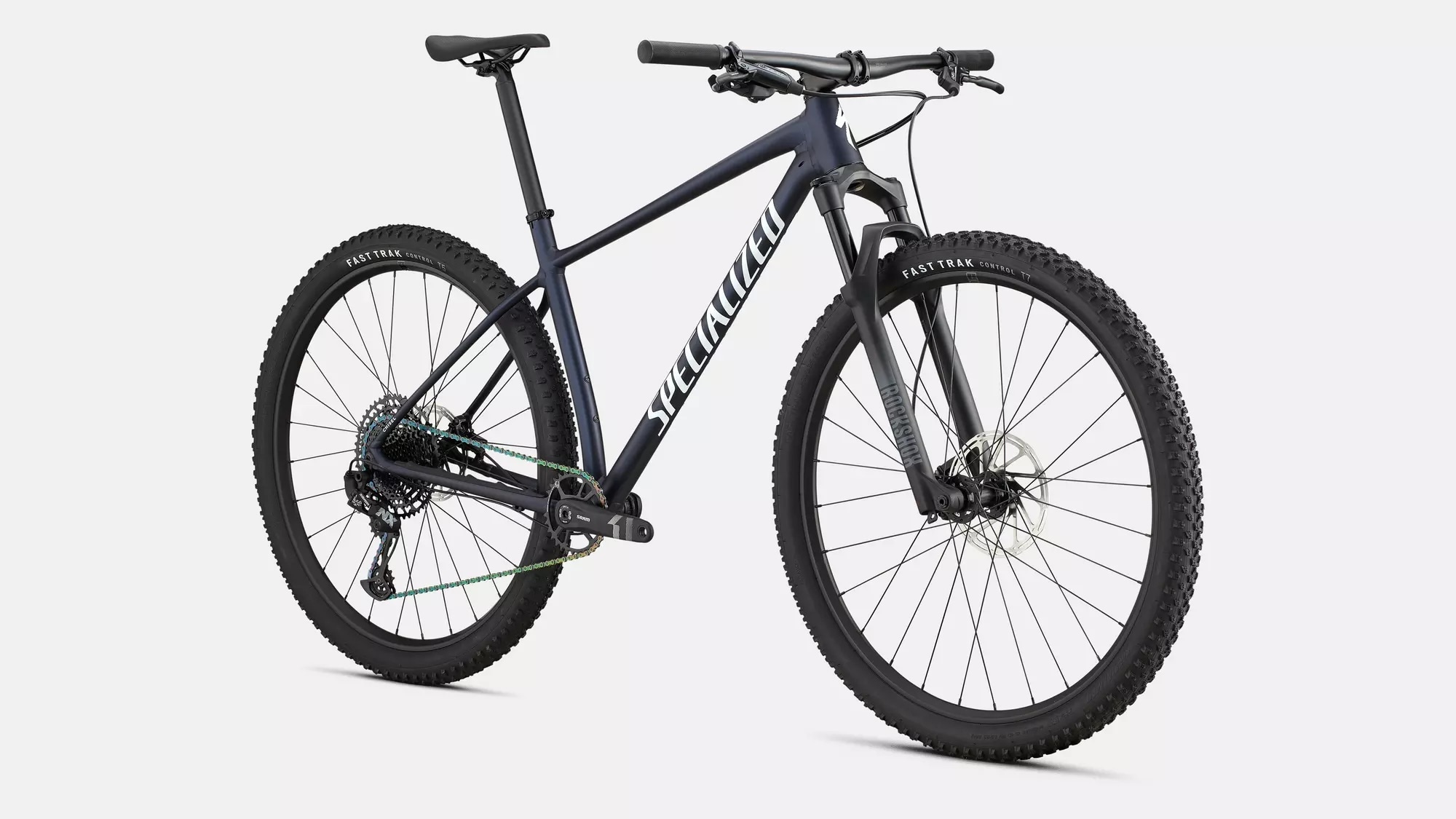 Specialized Cykel, Chisel HT Comp, Gloss Metallic Deep Marine / White