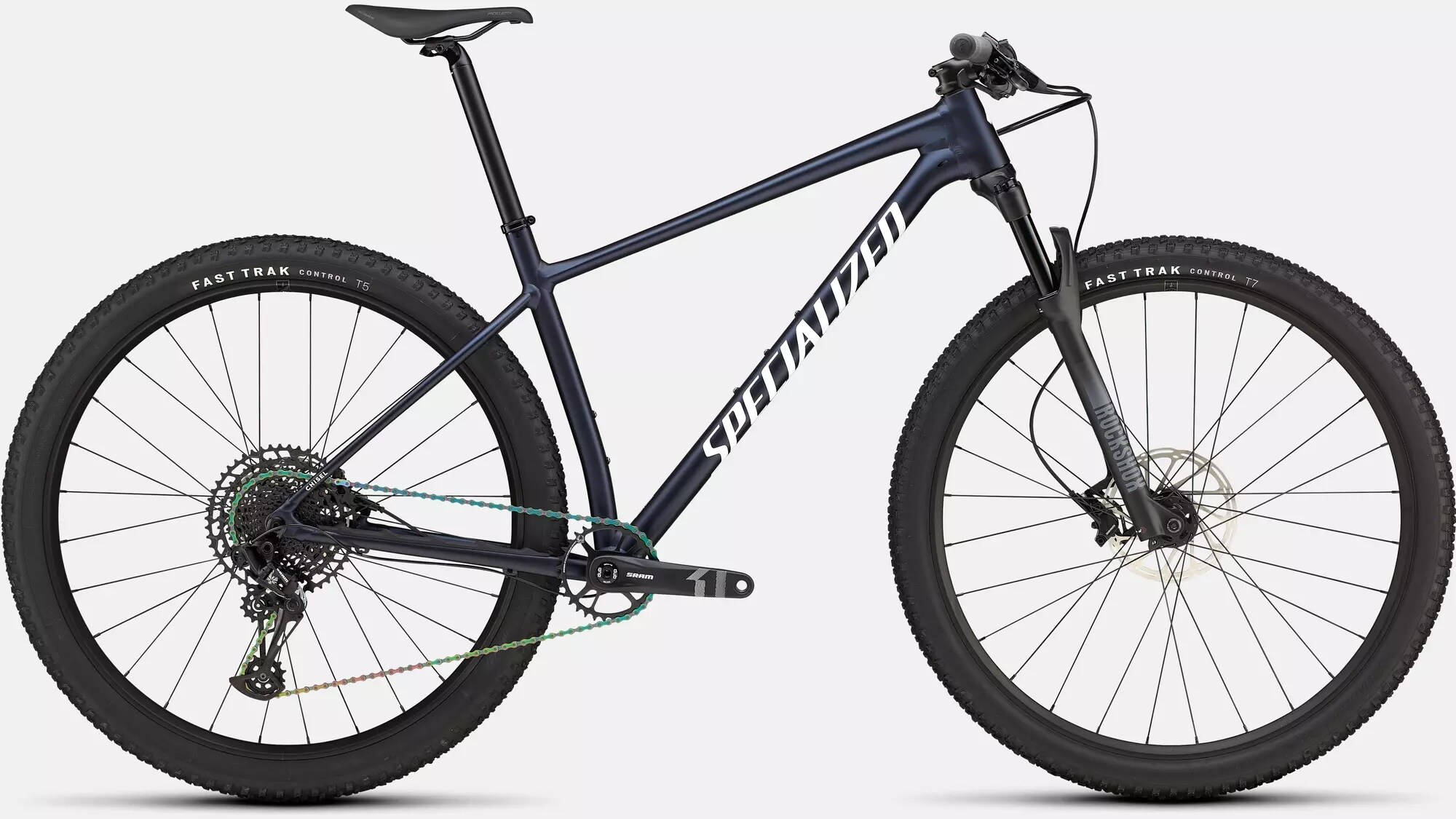 Specialized Cykel, Chisel HT Comp, Gloss Metallic Deep Marine / White