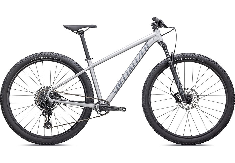 Specialized Cykel, Rockhopper Expert 27.5, SATIN SILVER DUST/BLACK HOLOGRAPHIC FOIL