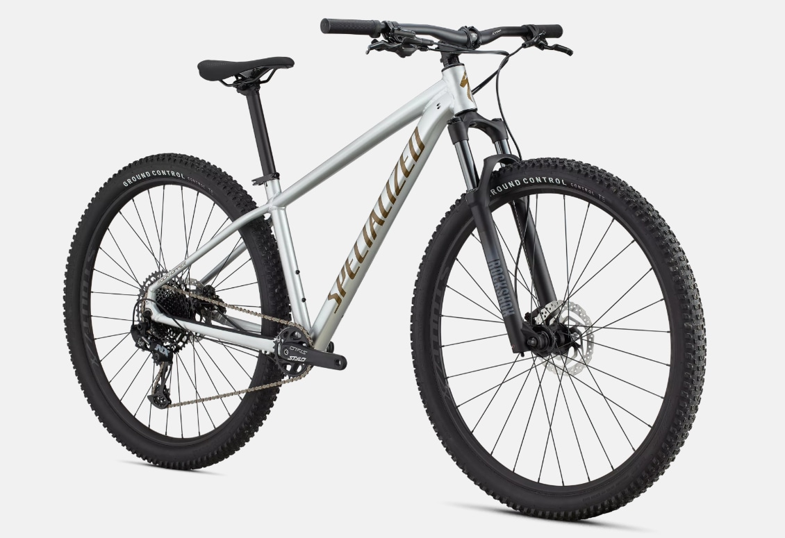 Specialized Cykel, Rockhopper Expert 29", Gloss Silver Dust / Satin Burnt Gold Metallic