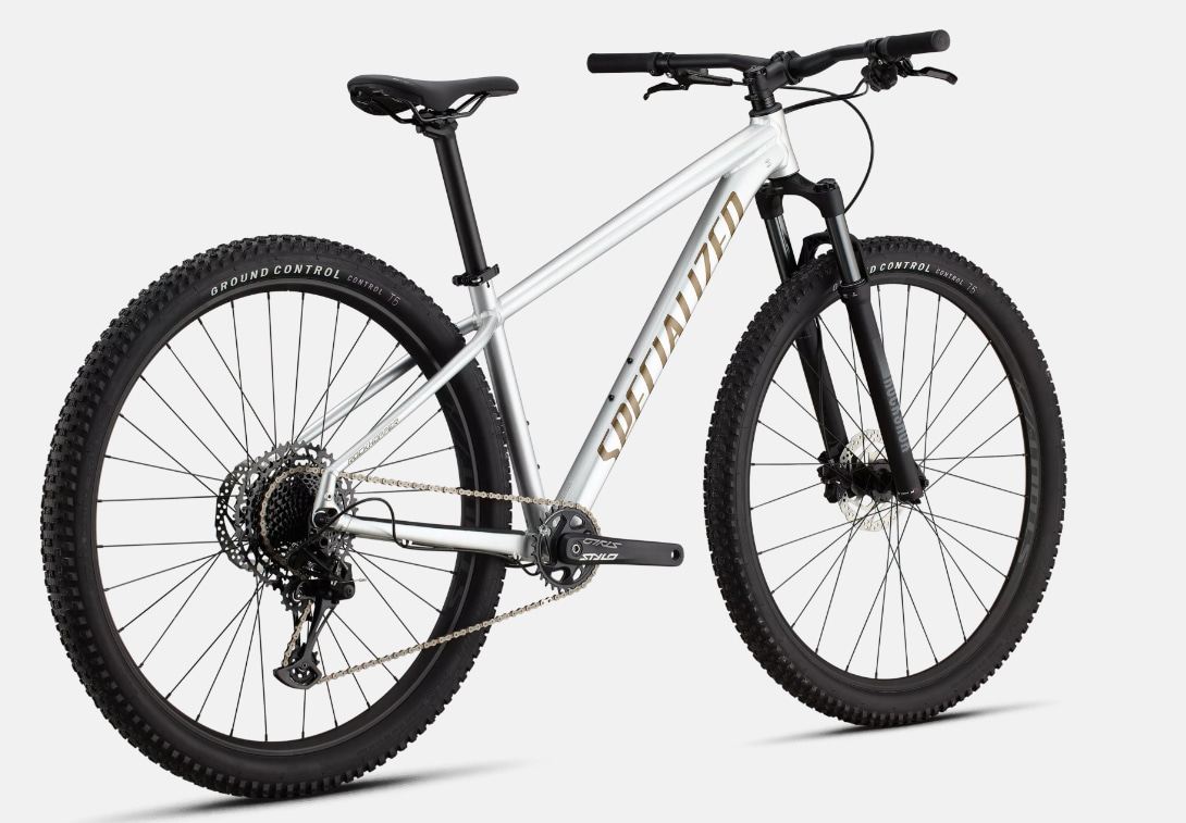 Specialized Cykel, Rockhopper Expert 29", Gloss Silver Dust / Satin Burnt Gold Metallic
