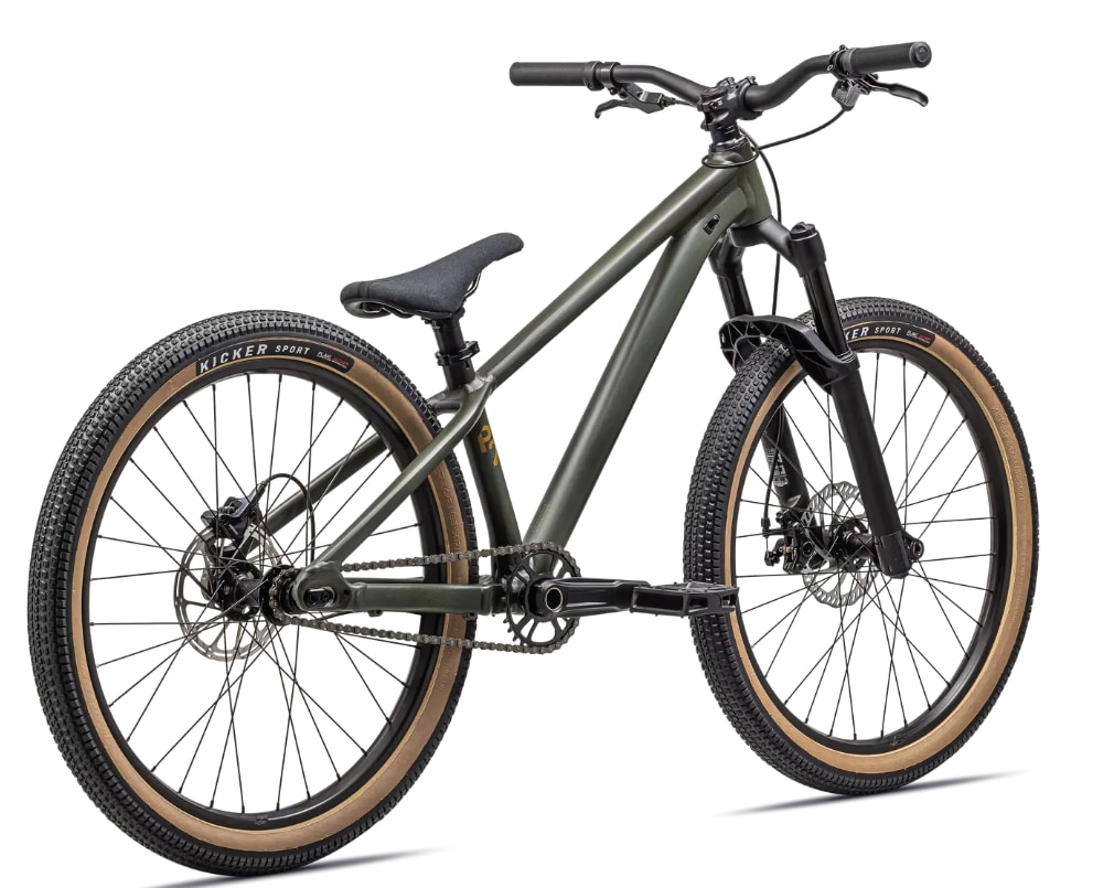 Specialized Cykel, P2 24", SATIN DARK MOSS OVERSPRAY / OAK GREEN / HARVEST GOLD